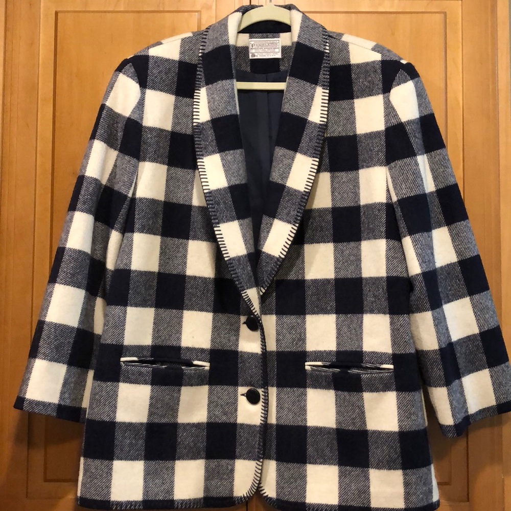 Pendleton wool Buffalo plaid jacket